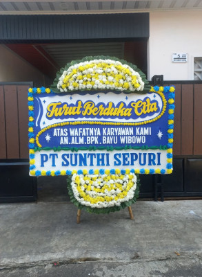 Papan Bunga Duka di Cimaja